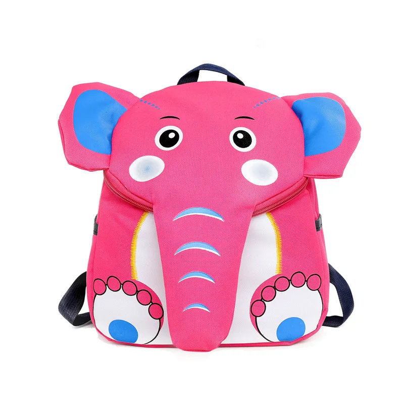OSLD New Blue Children's Bags Kindergarten School Bag Cute Elephant Small Bookbag Girls Pink Cartoon Printing Boys Kid Backpack