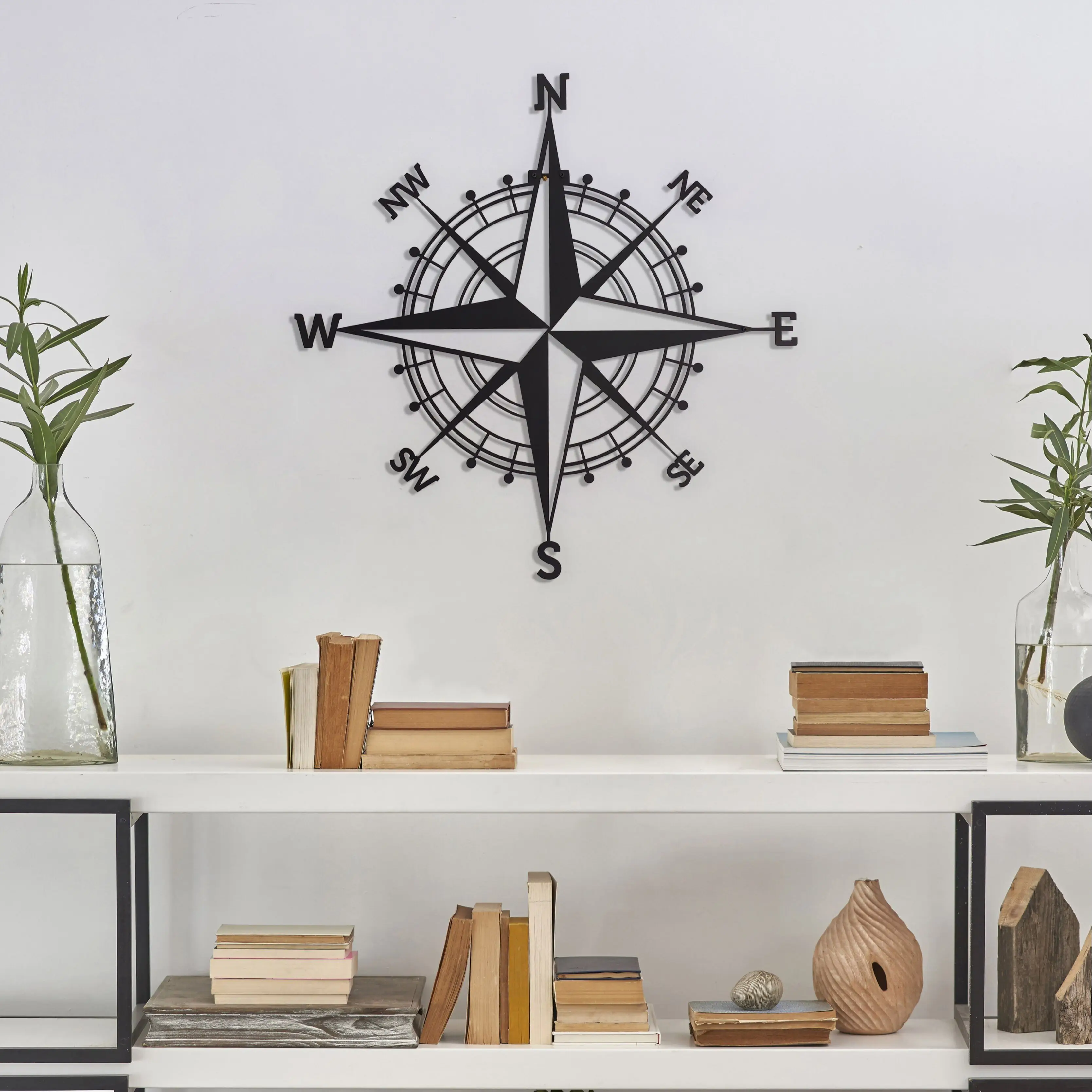 

Nautical Compass Metal Wall Art, Decor Interior/Exterior, Compass Metal Wall Decor, Housewarming Gift, Wall Sign, Compass Table