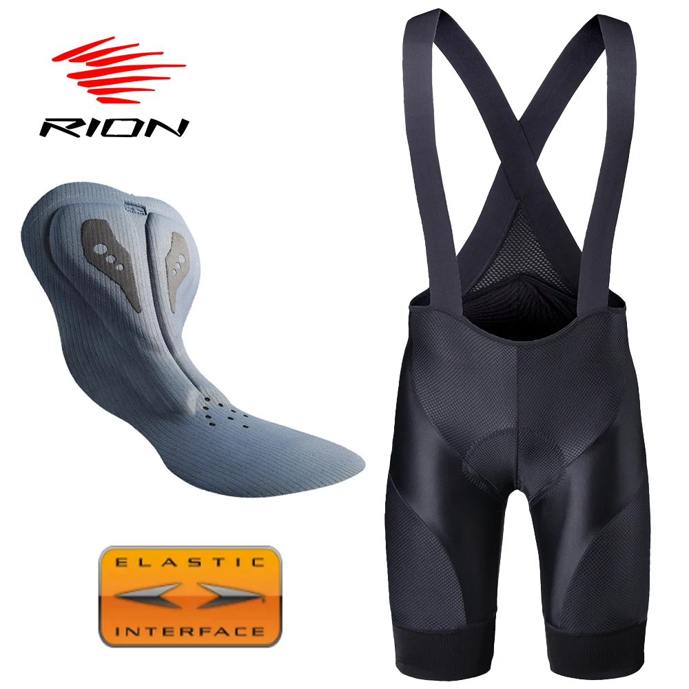 RION Men's Cycling Bib Shorts Bike Tights Bretele MTB Bicycl