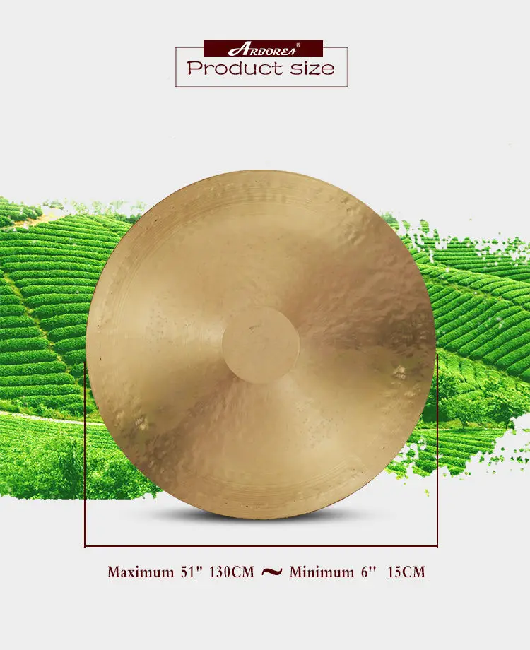 Белый Чао Гонг Arborea 32 дюйма традиционный китайский ручной работы