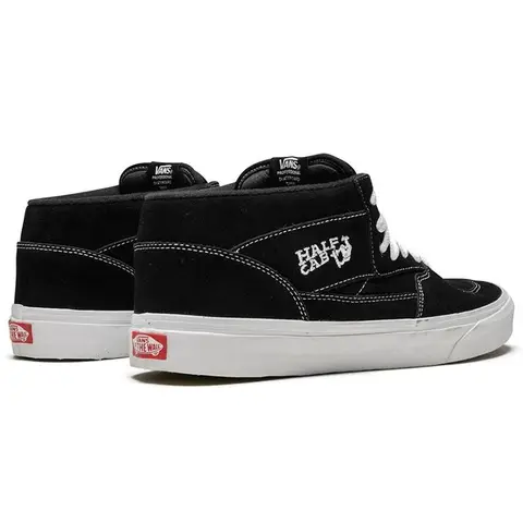 Черные кроссовки унисекс Vans Half Cab True-White VN000DZ3BLK