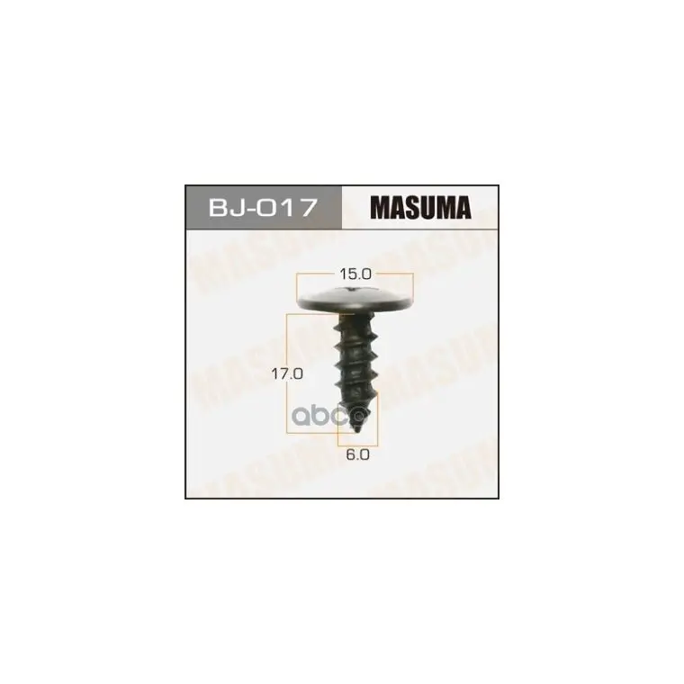 Bj-017_к-Кт Саморезов! 10шт., 6x17 Masuma арт. BJ-017