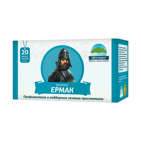Ермак – фиточай 20 фильтр-пакетов по 2г (мужской) - изображение