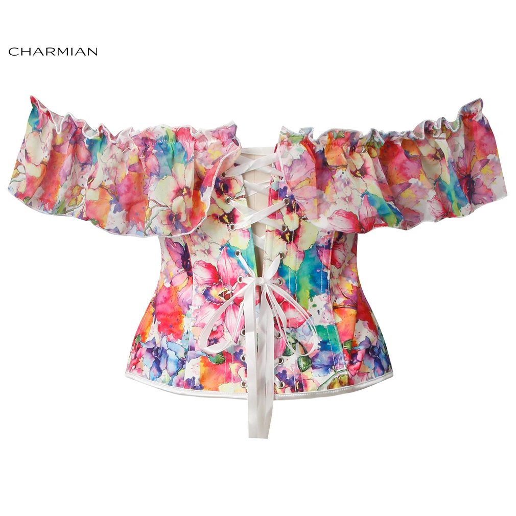 Charmian Викторианский корсет белый