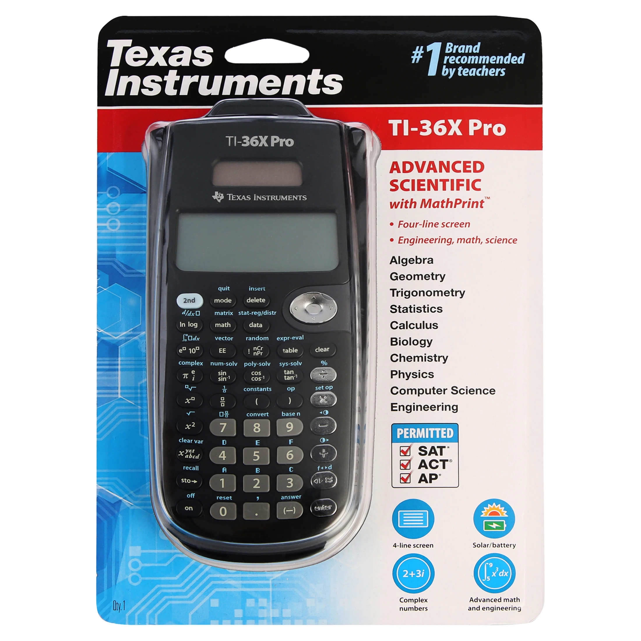 

Texas Instrument TI_36X Pro инженерные и научные калькуляторы