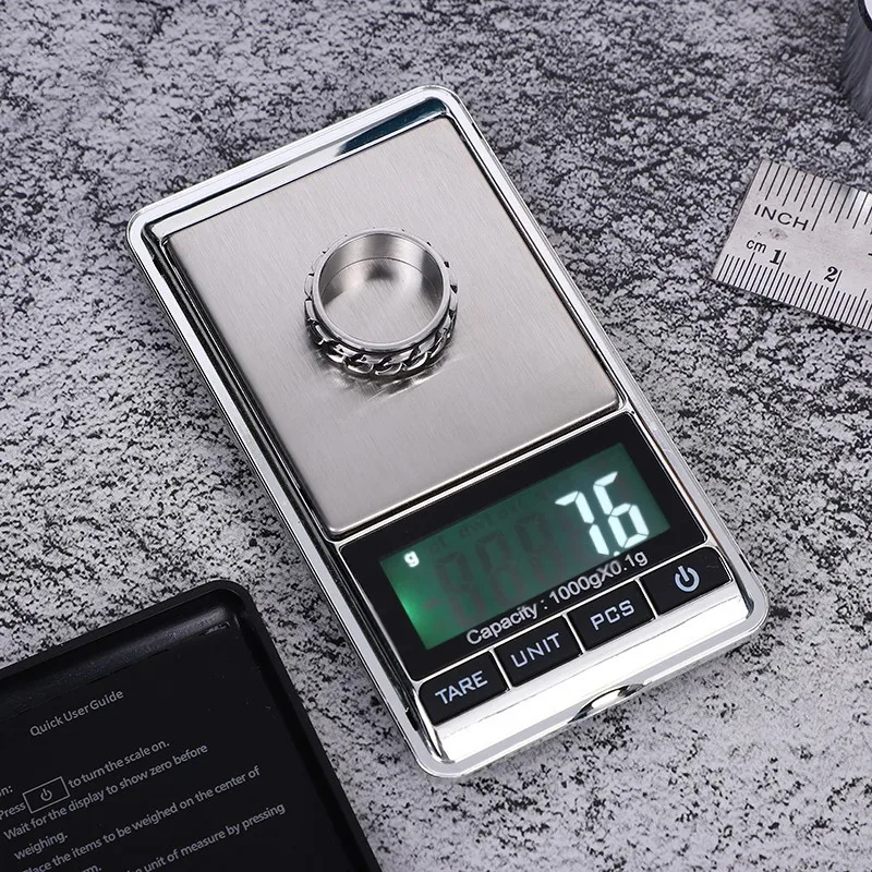 

1000/0.1g Accuracy Medicinal Food Jewelry Kitchen Scale Electronic LCD Display Scale Mini Pocket Digital Scale