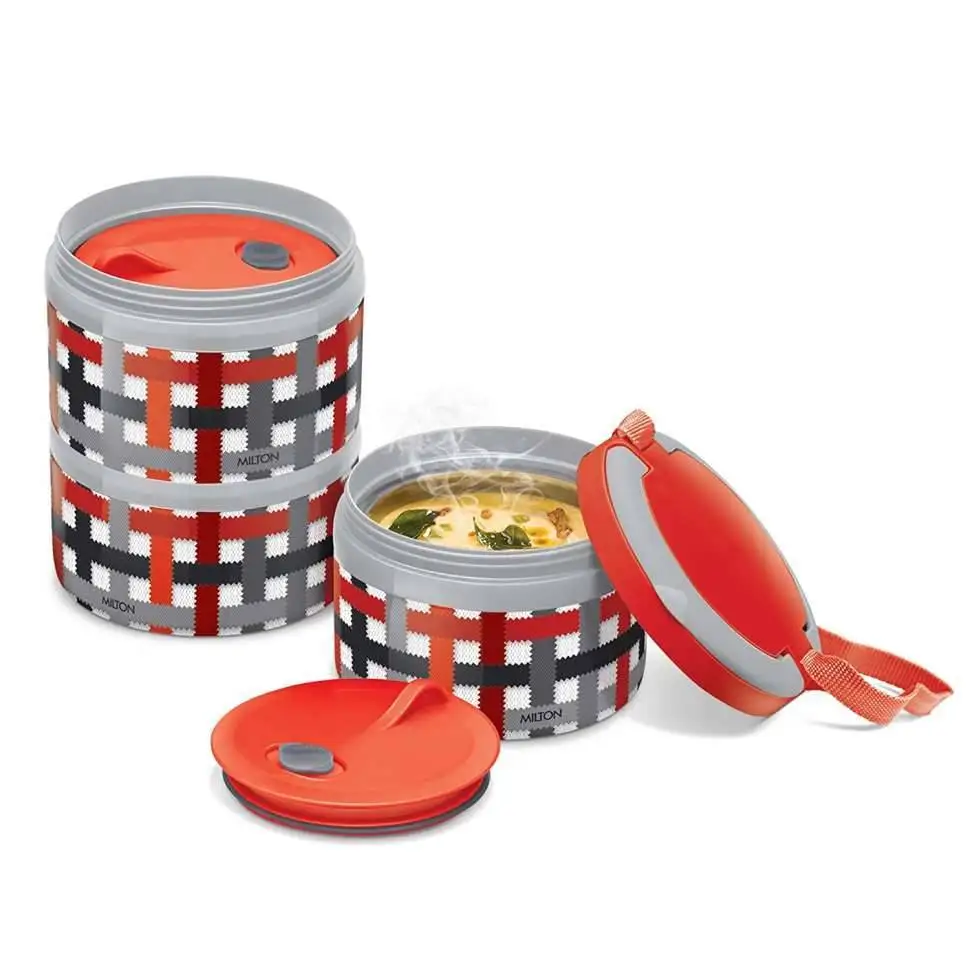 Термо ланч-бокс Milton FEAST TIFFIN 3 0 82л MM45335-RD | Дом и сад