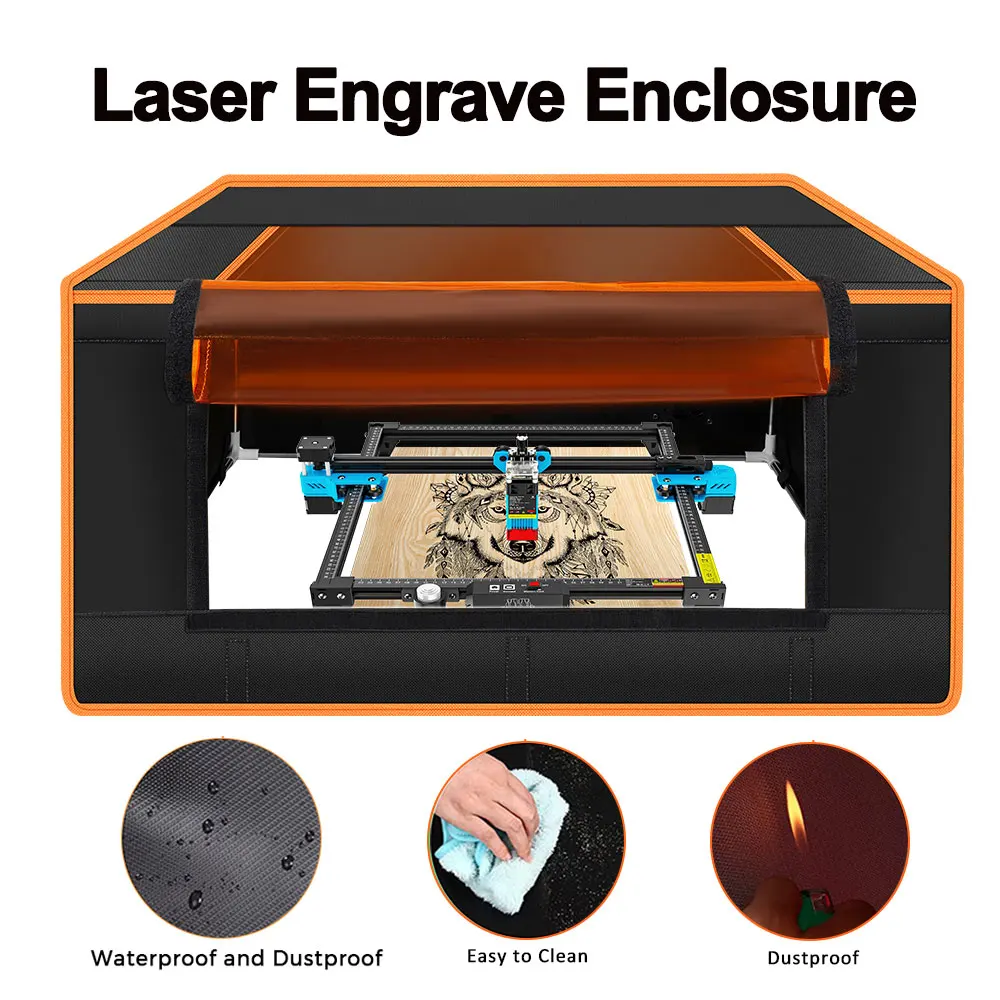 

Twotrees Laser Engraver Protection Cover With Tube Laser Enclosure Eye Protection for Laser Cut TTS-55 Fireproof Waterproof