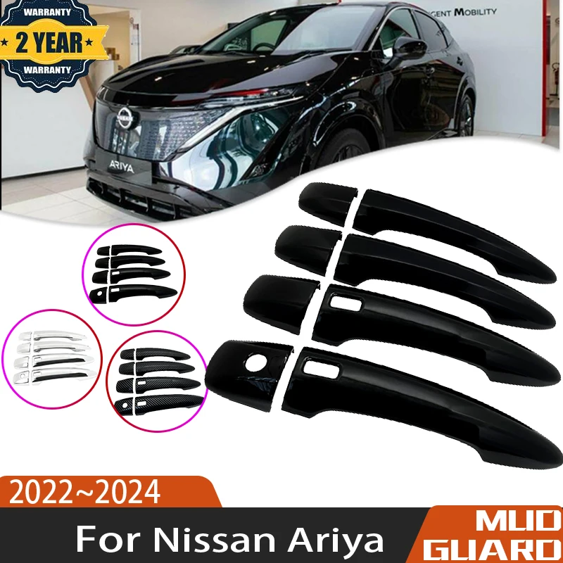 

Car Anti-scratch Black Door Handle Exterior For Nissan Ariya 2022 Accessories FE0 2023 2024 Car Decorate Exterior Accessories
