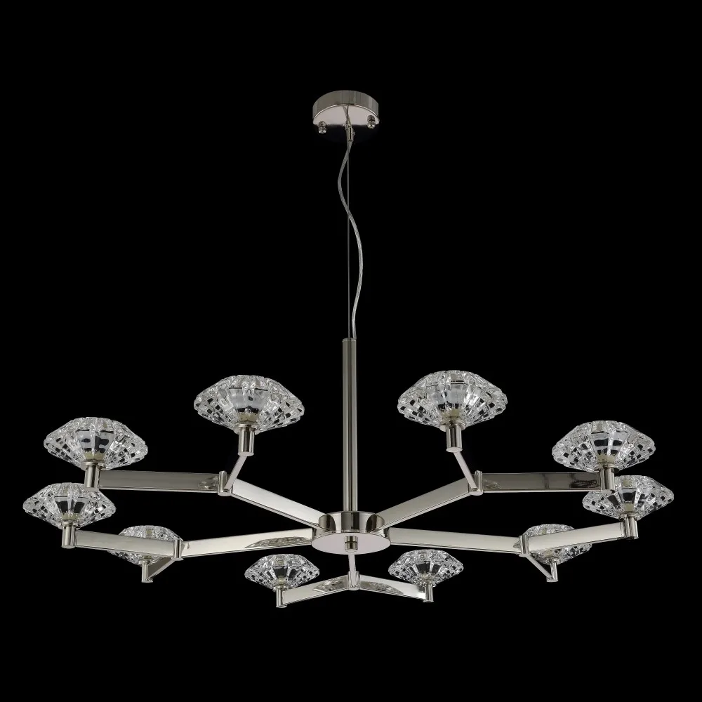 Подвесная люстра Crystal Lux REBECA SP10 NICKEL REBECA (REBECA SP10 NICKEL)