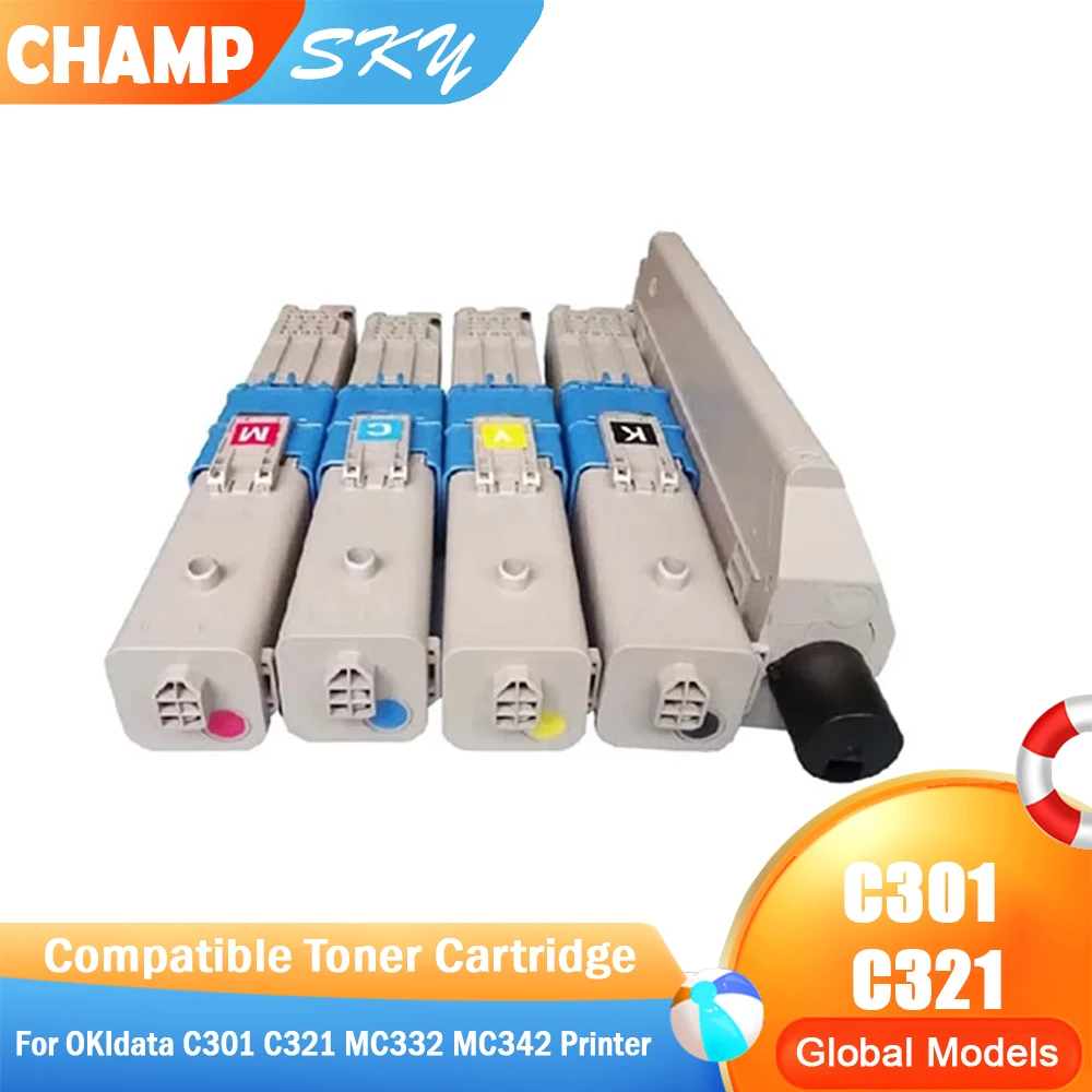 Фото Картридж Sky Quality для OKI C301 C321, для Okidata C301 C321 MC332 MC342, высокая производительность по количеству страниц. №1