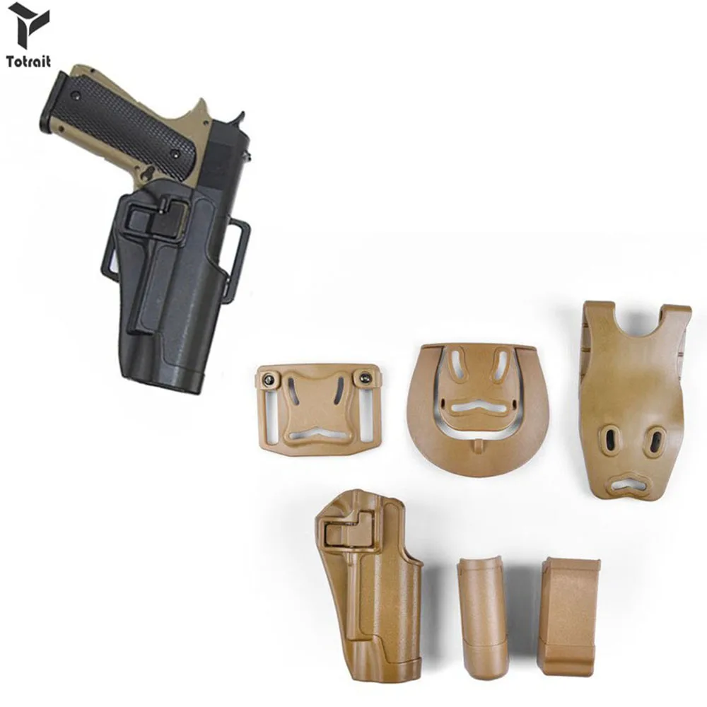

Totrait Tactical New High Quality Quick Release Chest Plate LV3 Gun Holster Set Airsoft Hunting Gun Holster