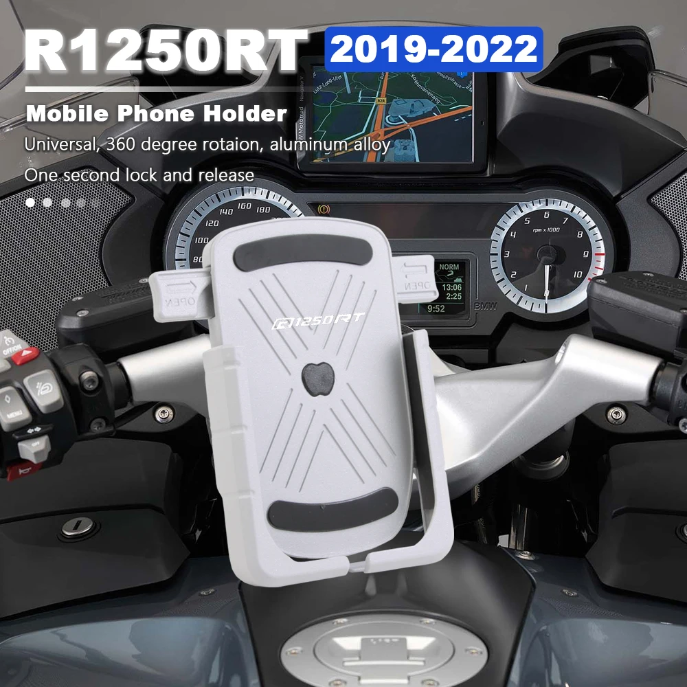 Soporte de teléfono para motocicleta R1250RT, montaje de teléfono inteligente para BMW R1250 R 1250 RT 1250RT 2019 2020 2021 2022, accesorios de soporte para teléfono móvil