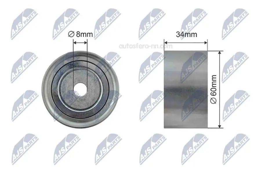 NTY RNKSU018 Ролик ручейкового ремня