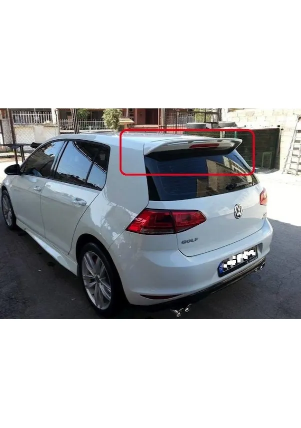 

For Vw Volkswagen Golf 7 Spoiler -- Auto Accessory Universal Spoilers Car Antenna Diffuser Flap Spilitter Rocker Body Kit