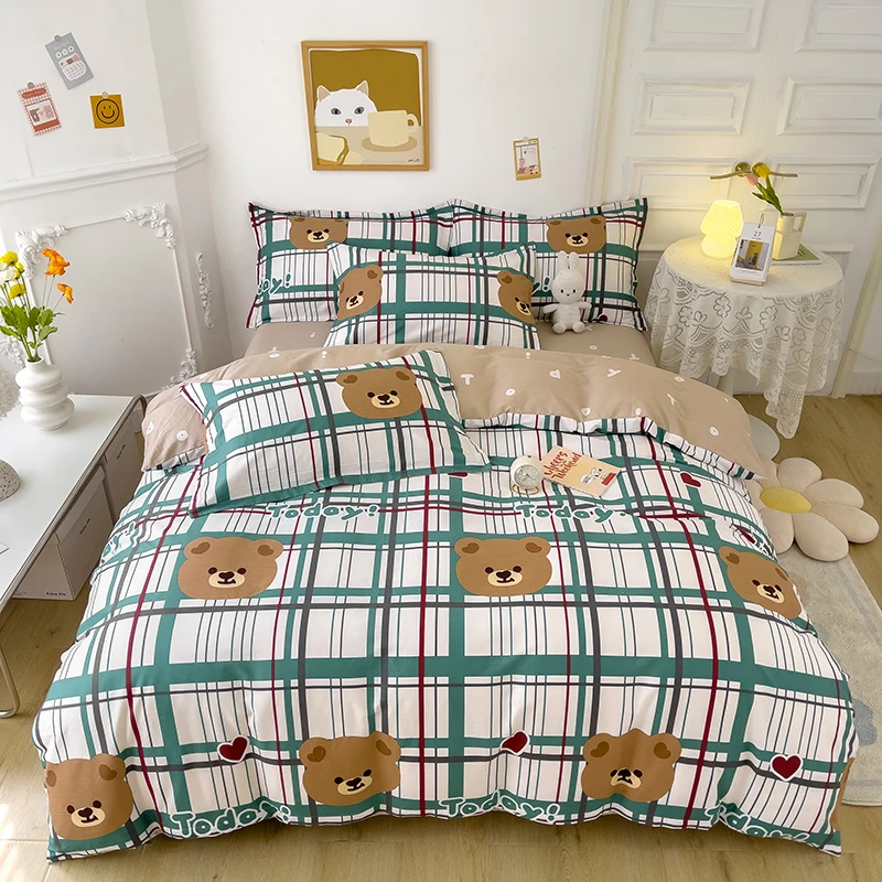 

G339~Coral quilt cover single piece children's kindergarten cartoon milk flannel single quilt cover winter thickening