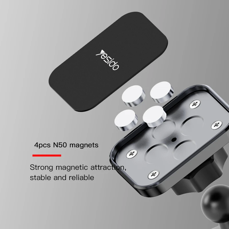 Tanie Uchwyt Magnetyczny Yesido Car CD Slot Air Vent Stojak Uniwersalny Uchwyt Na Telefon Komórkowy Regulowane Uchwyty Na Telefony Komórkowe Dla Xiaomi