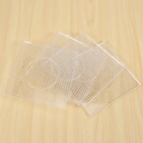 4шт ABC Clear 145x145 мм Квадратная большая доска Pegboards для Hama Fuse Perler из бисера