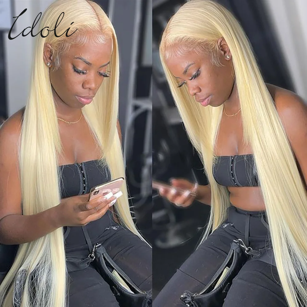 613 Прозрачный HD кружевной передний al парик плотность 180% человеческие волосы