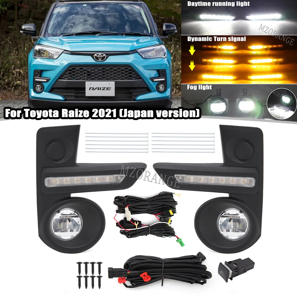 

Для Toyota Raize 2020 2021 светодиодсветодиодный дневные ходосветильник 1 комплект Противотуманные фары s передние фары s DRL Противотуманные фары дне...