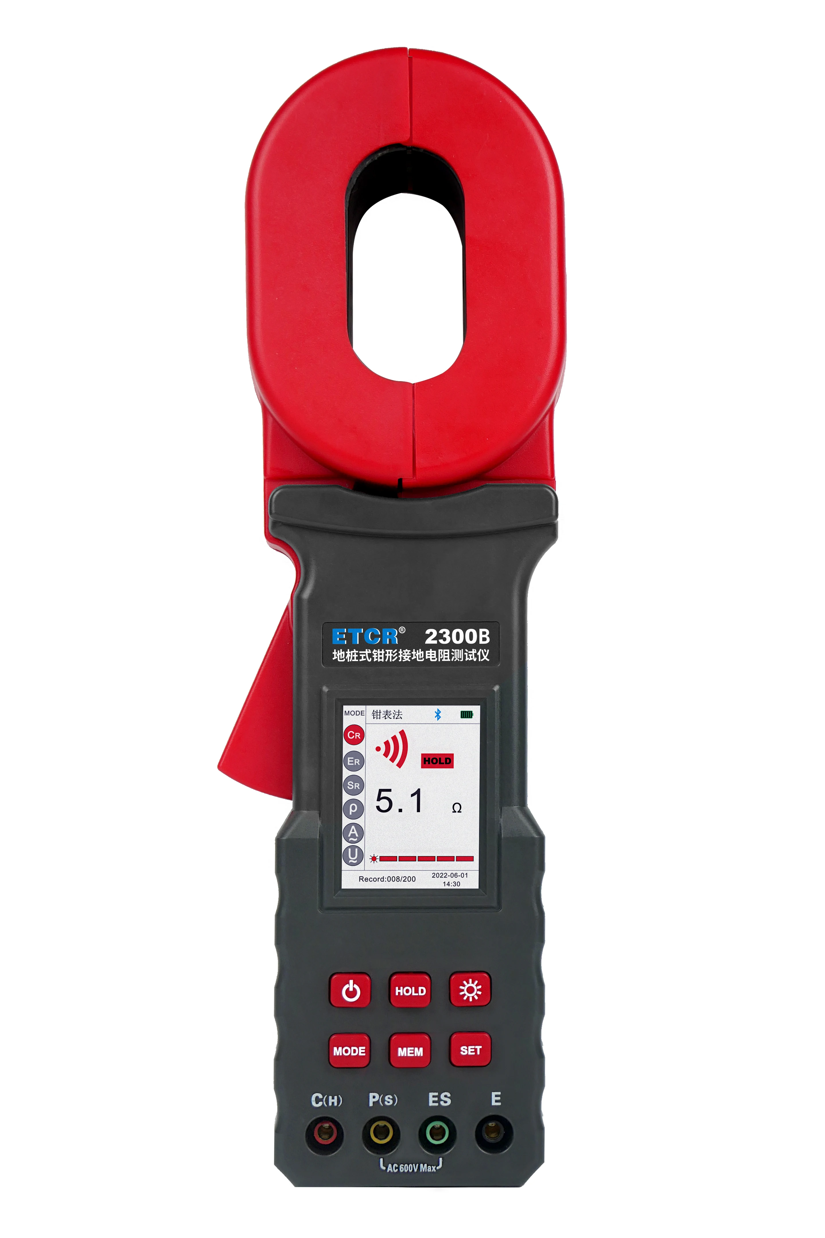 

ETCR2300 ETCR2300B Pile type Earth Ground Resistance Clamp Meter Multi-Functional Clamp Earth Resistance Tester