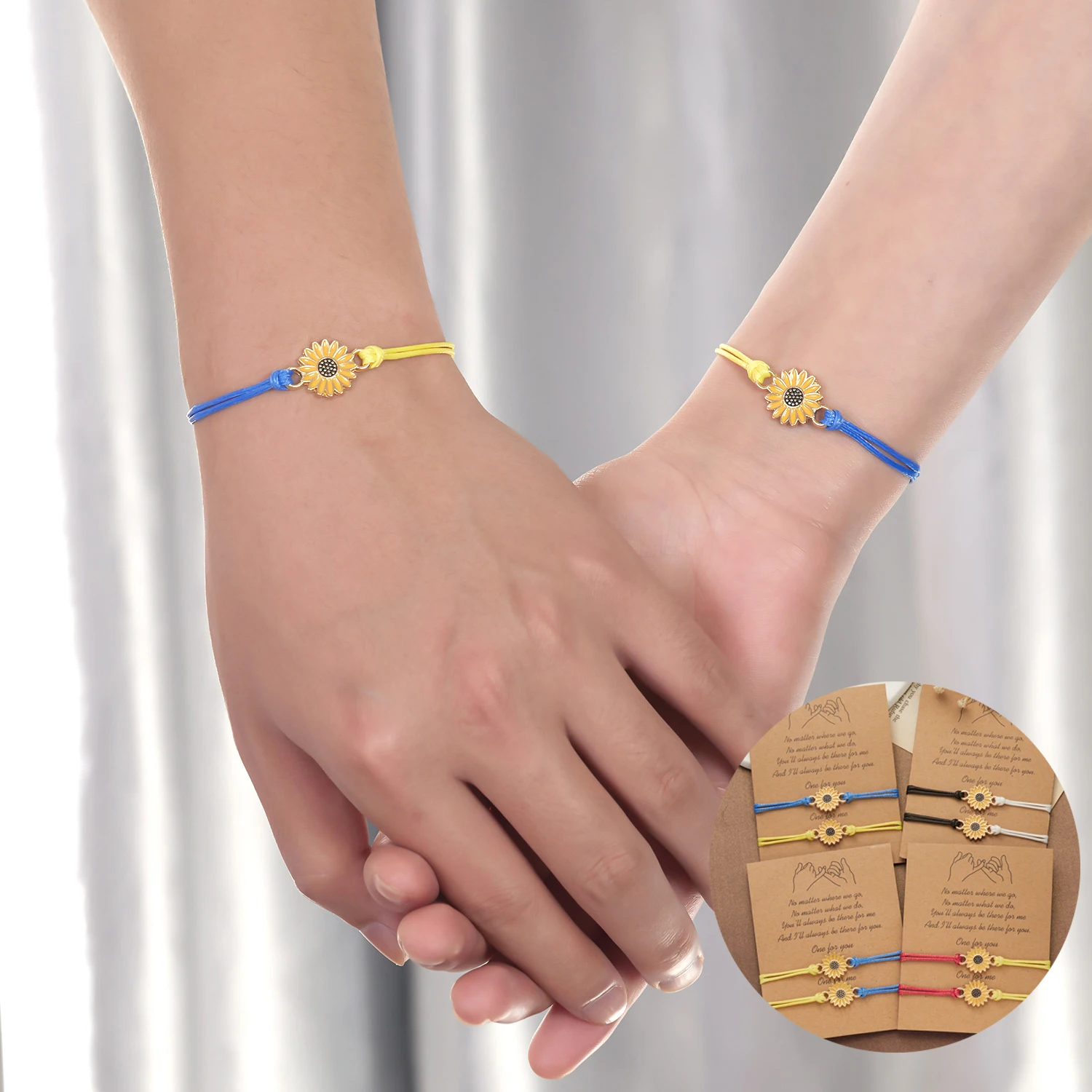 

Best Friend Bracelets Butterfly Braided Rope Chain Bracelet with Wish Card Friendship Butterfly Heart Wedding Bridesmaid Jewelry
