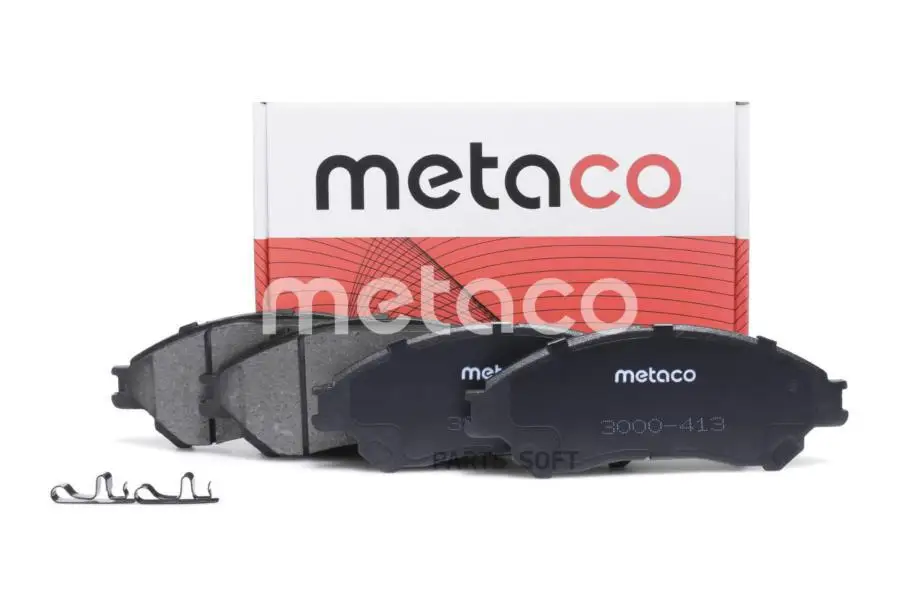 METACO 3000413 Колодки тормозные передние к-кт