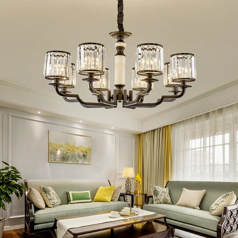 Светодиодная люстра в стиле ретро подвесной светильник из черного железа и