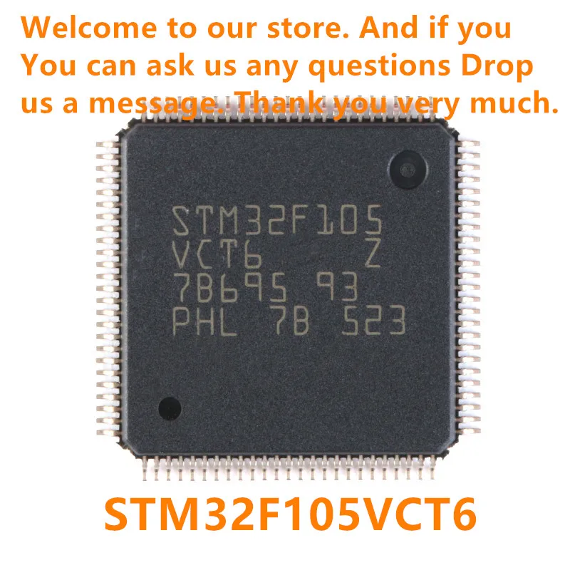 Original genuine STM32F105VCT6 LQFP-100 ARM Cortex-M3 32-bit microcontroller MCU