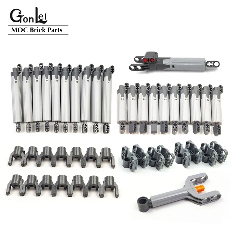 

Technical Linear Actuator Long Ends Holder Axle and Pin Connectors Building Block Parts fit for 40918 61927 61904 61905 Bricks