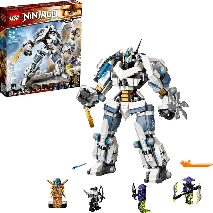 LEGO® NINJAGO® Legacy Zane Titan Machine War 71738 - Набор для изготовления игрушек ниндзя для детей (840 штук)