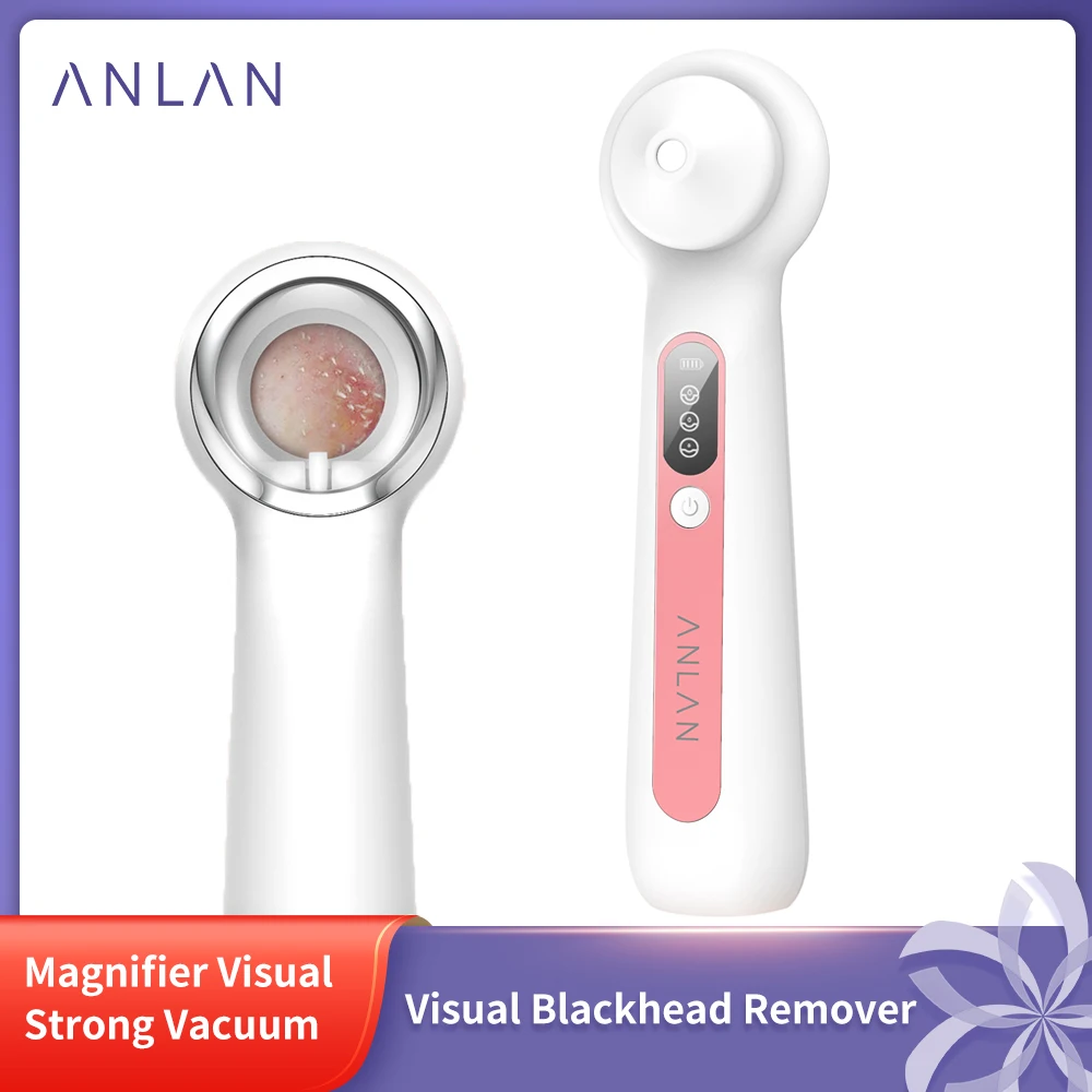 

ANLAN Visual Vacuum Blackhead Remover Skin Care Pore Acne Pimple Magnifier Removal Blackhead Removal Device Vacuum Pore Cleaner