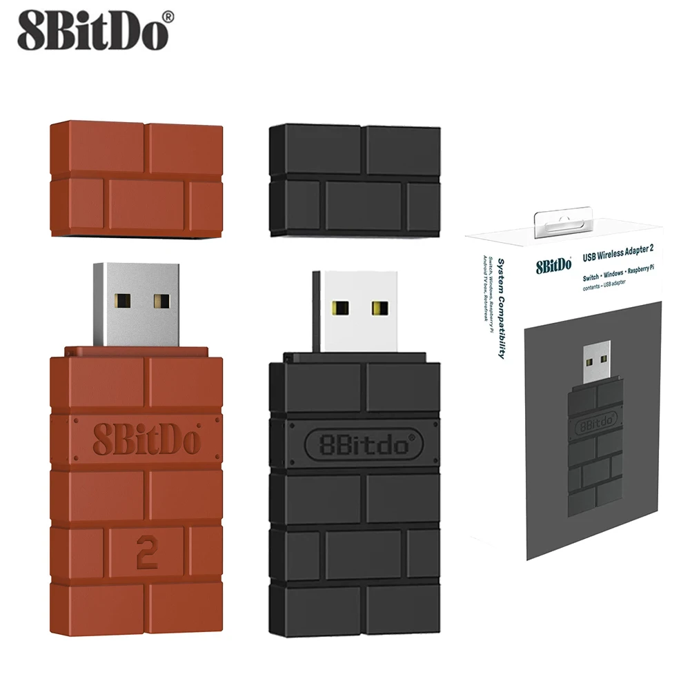 8Bitdo USB Bluetooth Wireless Adapter Receiver For Windows Mac For Nintend Switch For PS5 PS4