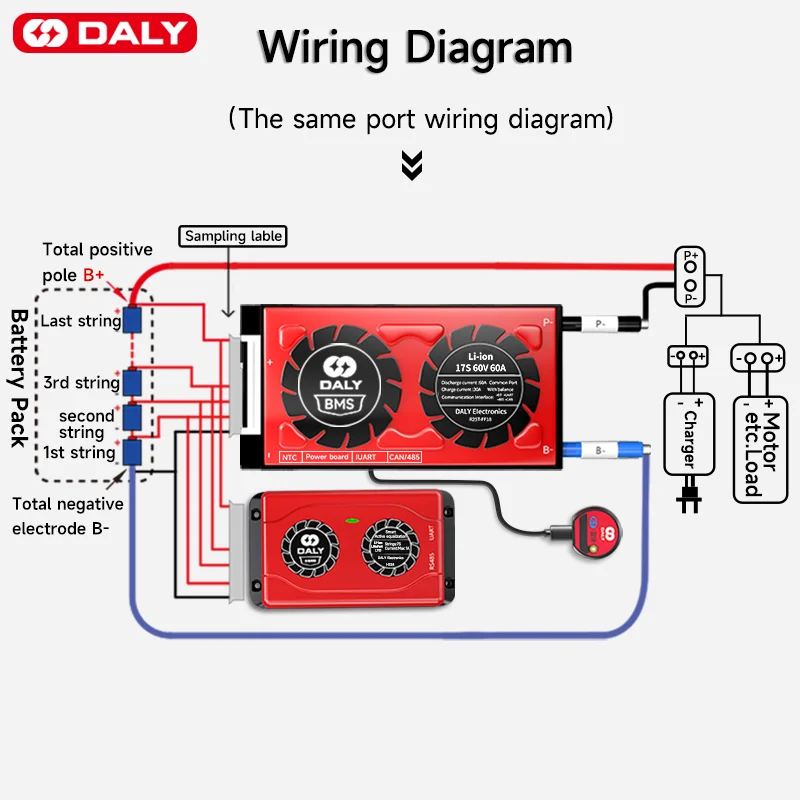 Умный активный баланс-ток Daly Smart BMS 1A LiFePo4 8S 30A 40A 60A 80A 100A 120A 150A 200A 250A 300A 400A 500A