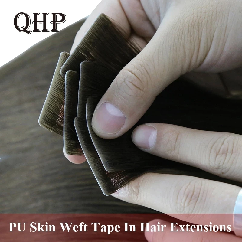 Natural Tape In Human Hair Extensions Straight Skin Weft Adhesive Invisible Tape Hair Brazilan Virgin Hair Extension 12