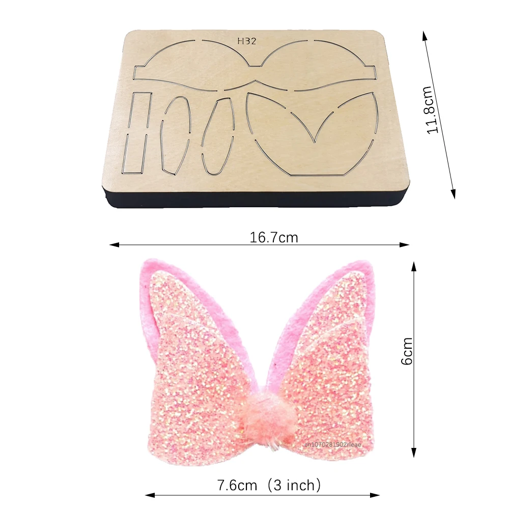 

Кролик лук H32 новые деревянные высекальные штампы Скрапбукинг DIY подходят для стандартных высекальных машин на рынке