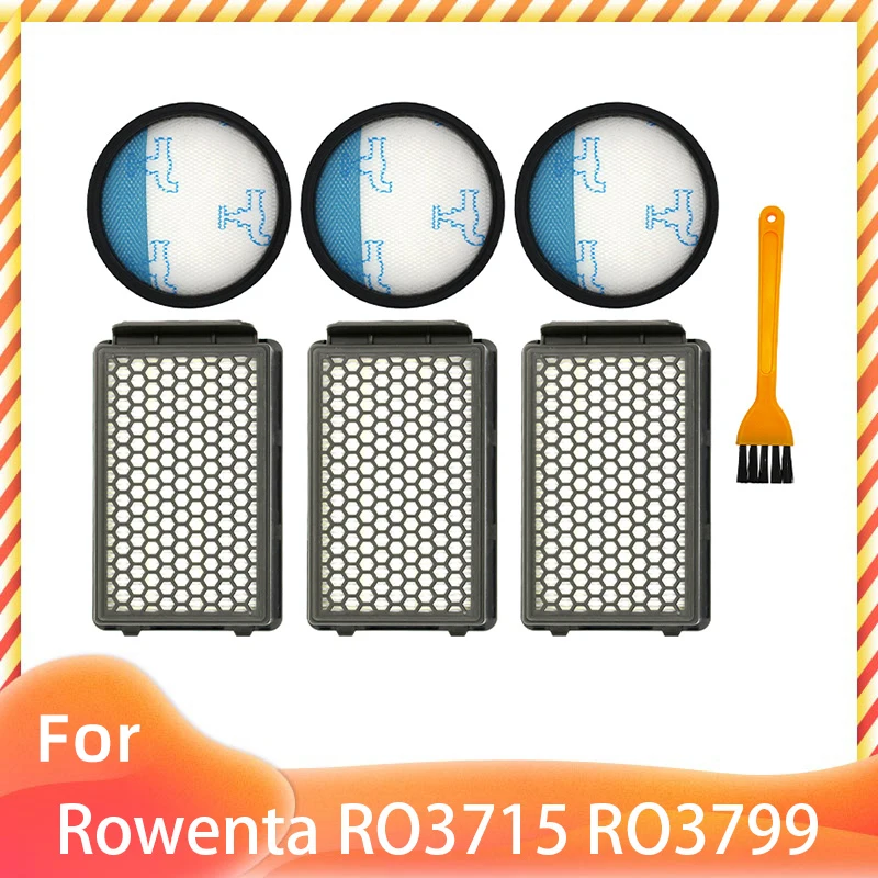 

For Rowenta RO3715 3759 3798 3799 3718 Samurai SG3751WA Compact Power Cyclonic HEPA Filter Spare Replacement Kit For Vacuum Part