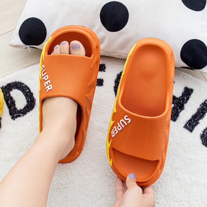 

Home Slippers Thick Platform Bathroom Cloud Slippers Non-slip Flip Flops Woman Sandals Women Fashion Soft Sole EVA Indoor Slides