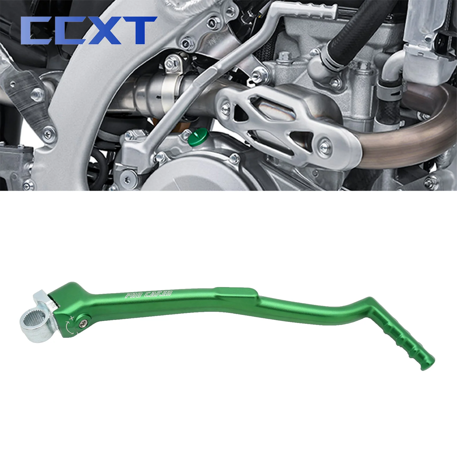 

CNC Aluminum Forged Kick Start Starter Lever Pedal For Kawasaki KX450F 2016 2017 2018 KX 450F KXF 450 Motorcycle Universal Parts