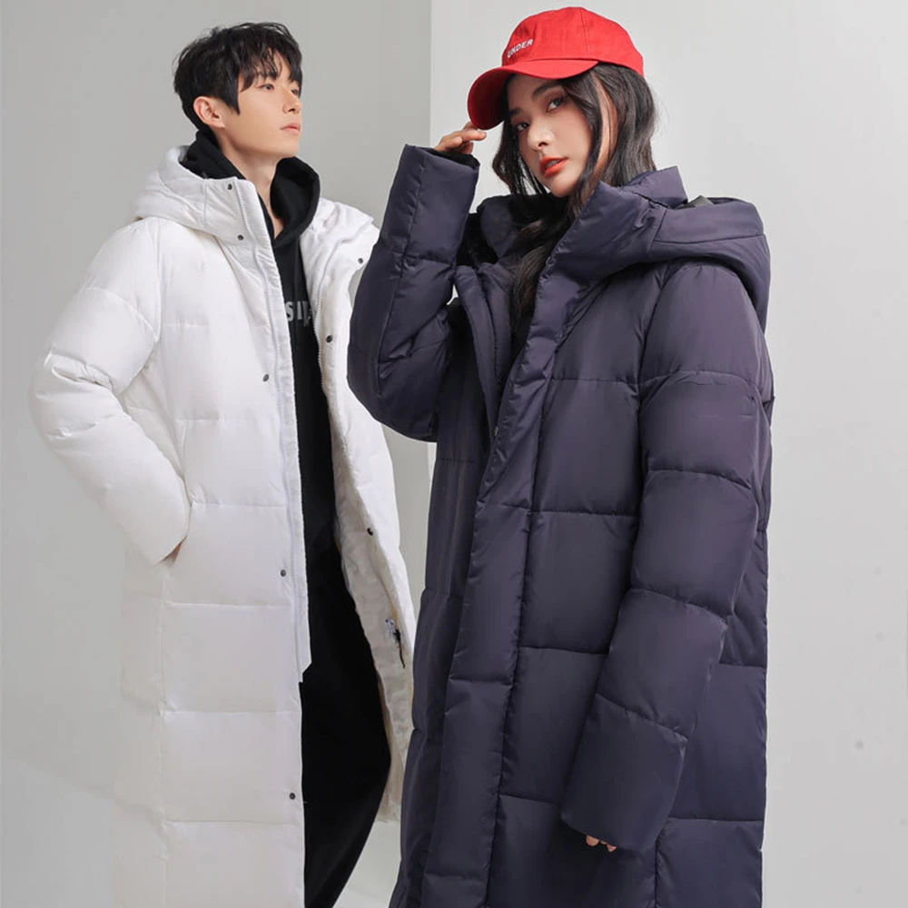 2022 Fashion Couples Thicken Down Coats For Men Winter Warm Windproof Casual Bread Long Hooded Women Puffer Jackets 215