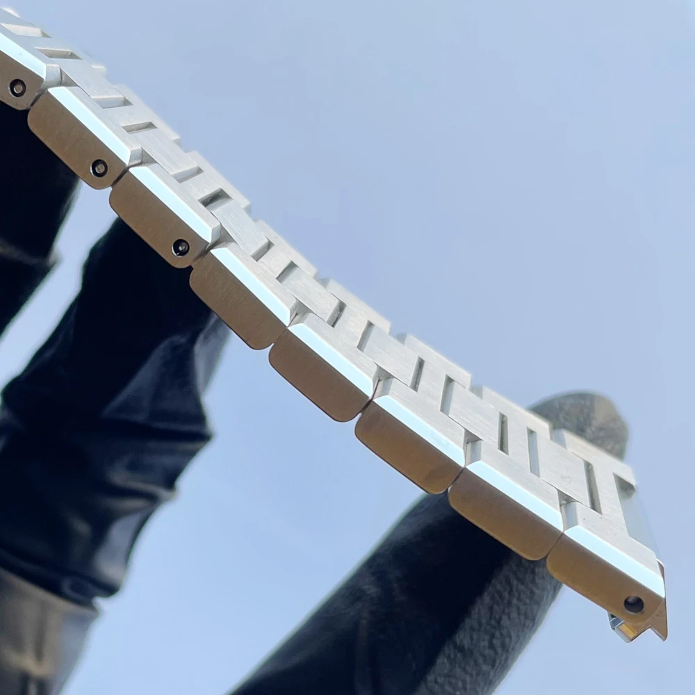 361L Stainless Steel Metal Strap Suitable For Apple Watch Modified Case Accessories 41mm 44mm 45mm  iWatch 4 5 6 7 Series Band