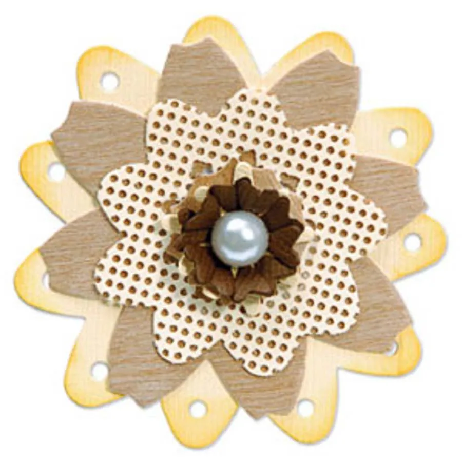 Mold for cutting down a trio of flowers Bigz die | Die-Cut Machines