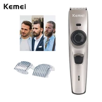 kemei long beard trimmer men mustache hair grooming rechargeable battery precision dial 41 length settings for cutting detailing