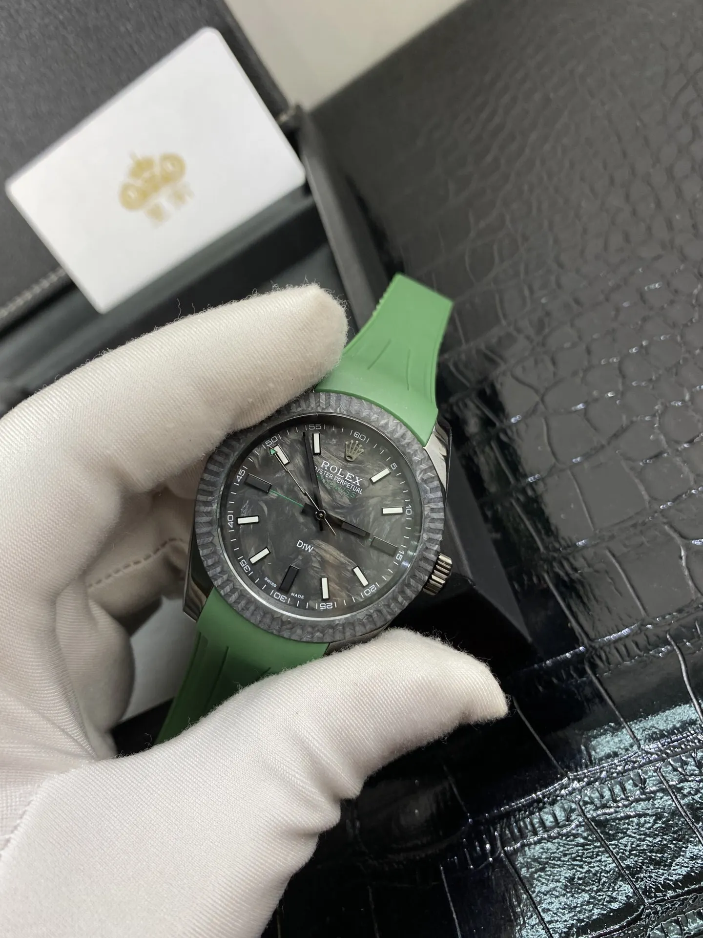 Мужские наручные часы из углеродного волокна Rolex цвет в ассортименте