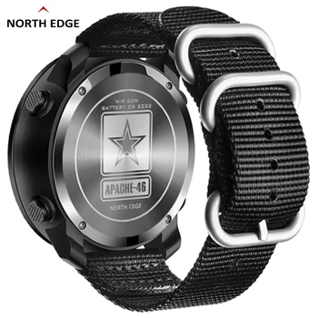 NORTH EDGE Men Digital Watch Military Army Sports Watches Waterproof 50M Altimeter Barometer Compass World Time Wristwatch Mens 2