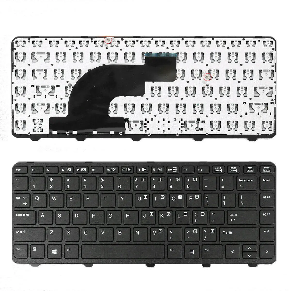New English US Layout Keyboard For HP PROBOOK 640 G1 645 G1 US 738687-001 Win8 BLACK FRAME BLACK