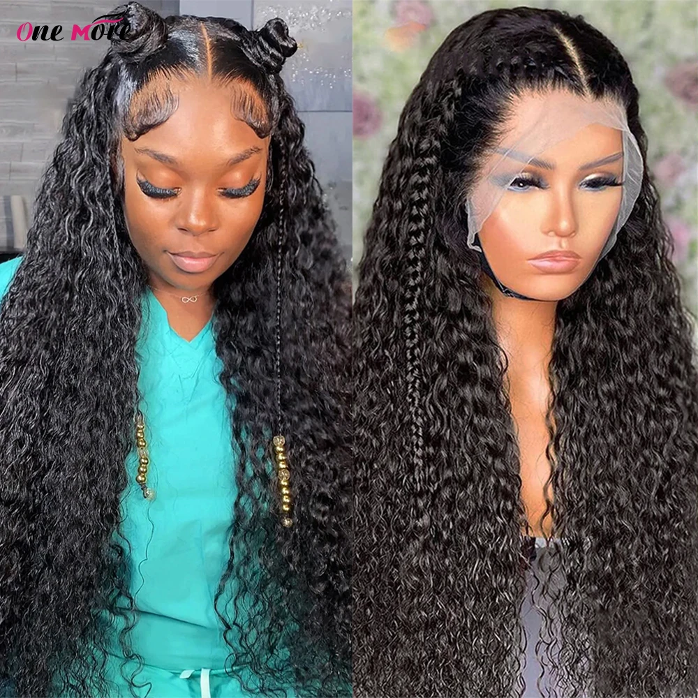 Deep Wave Frontal Wig 13x6 HD Lace Frontal WIg 250 Density Human Hair Wig 4x4 Closure WIg 40 Inch Lace Front Human Hair Wigs