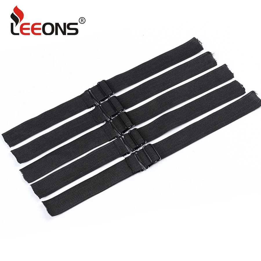 

Leeons 1 шт., черные эластичные ленты, регулируемые аксессуары для женского шитья, ширина 2,5 см, 3,5 см, для изготовления парика, кепка, аксессуары