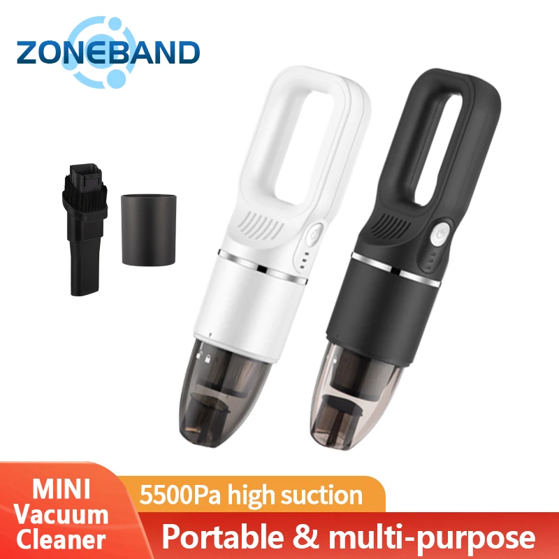 

ZONEBAND Портативный портативный мини-пылесос Мощный USB беспроводной малый стеклоочиститель для компьютера Клавиатура Автомобиль Стол Бытова...