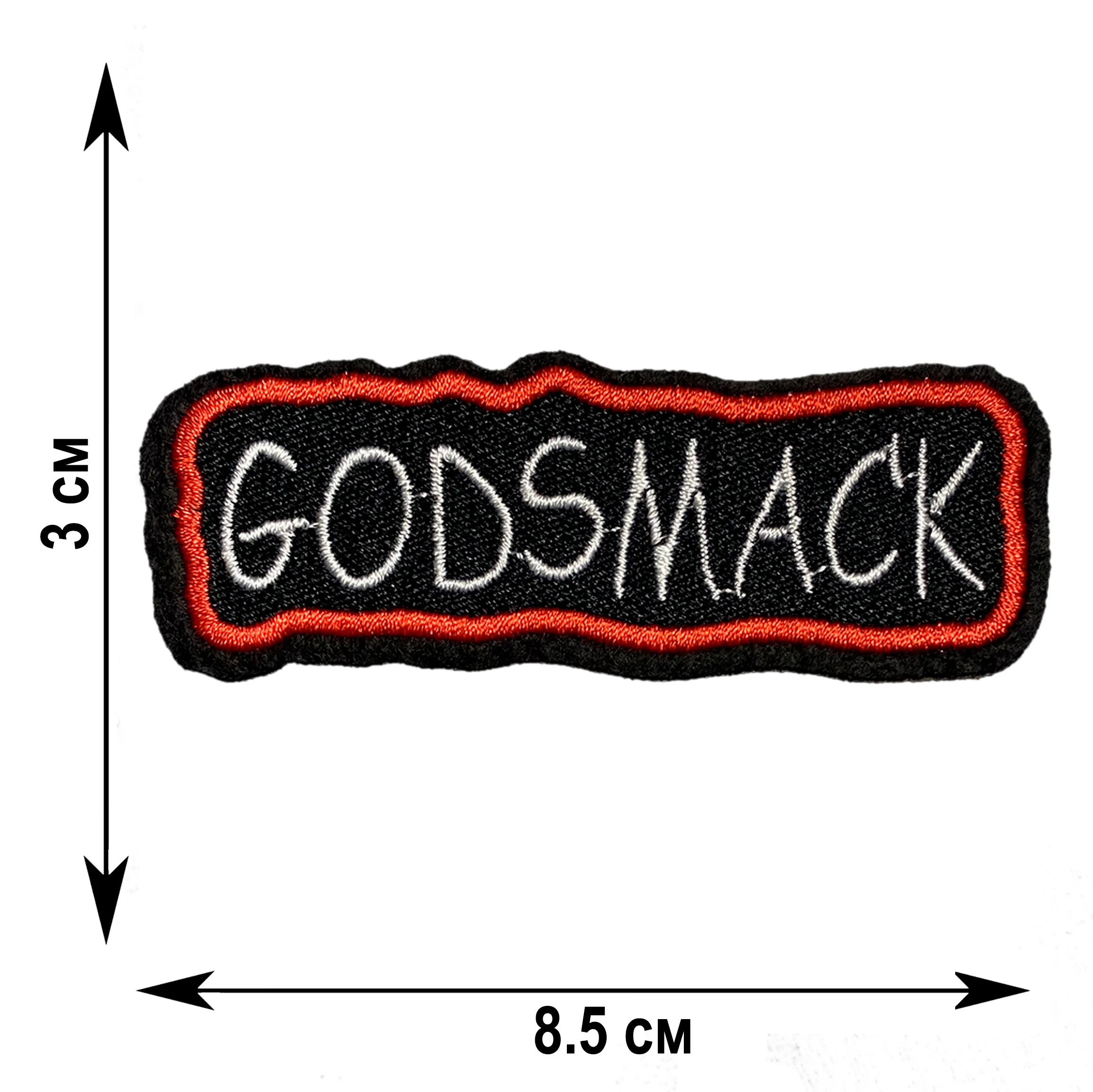 Нашивка, шеврон, патч (patch) Godsmack Logo, размер 8,5*3 см 1шт. PRO172288